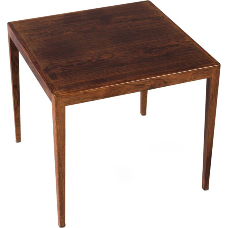 Vintage Danish square rosewood side table