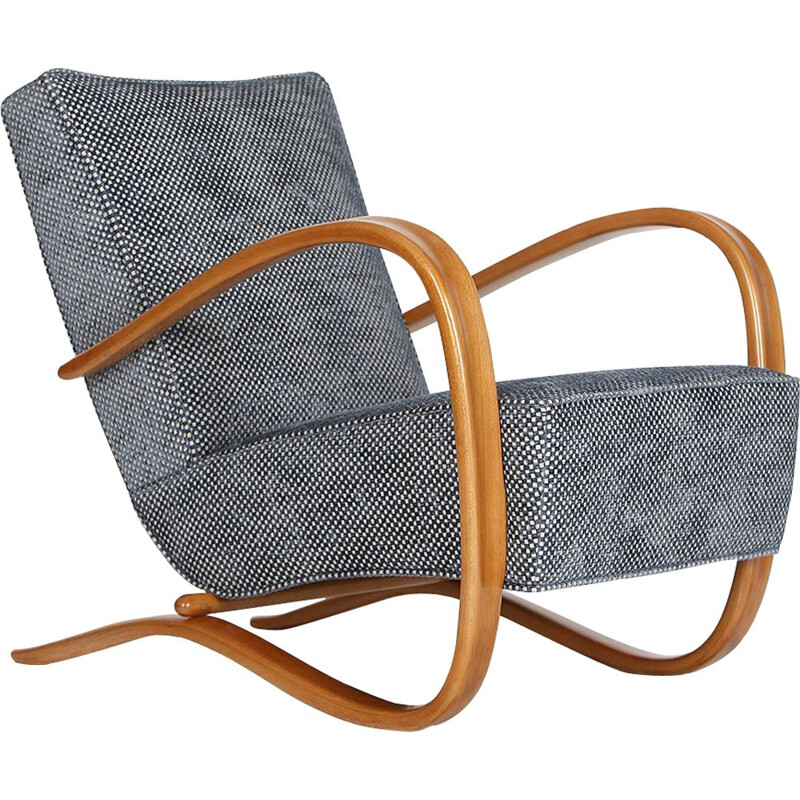 H-269 Vintage armchair by Jindrich Halabala for Spojene UP Zavody, 1930s