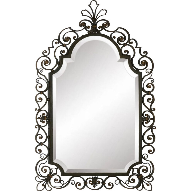 Vintage beveled mirror 1950