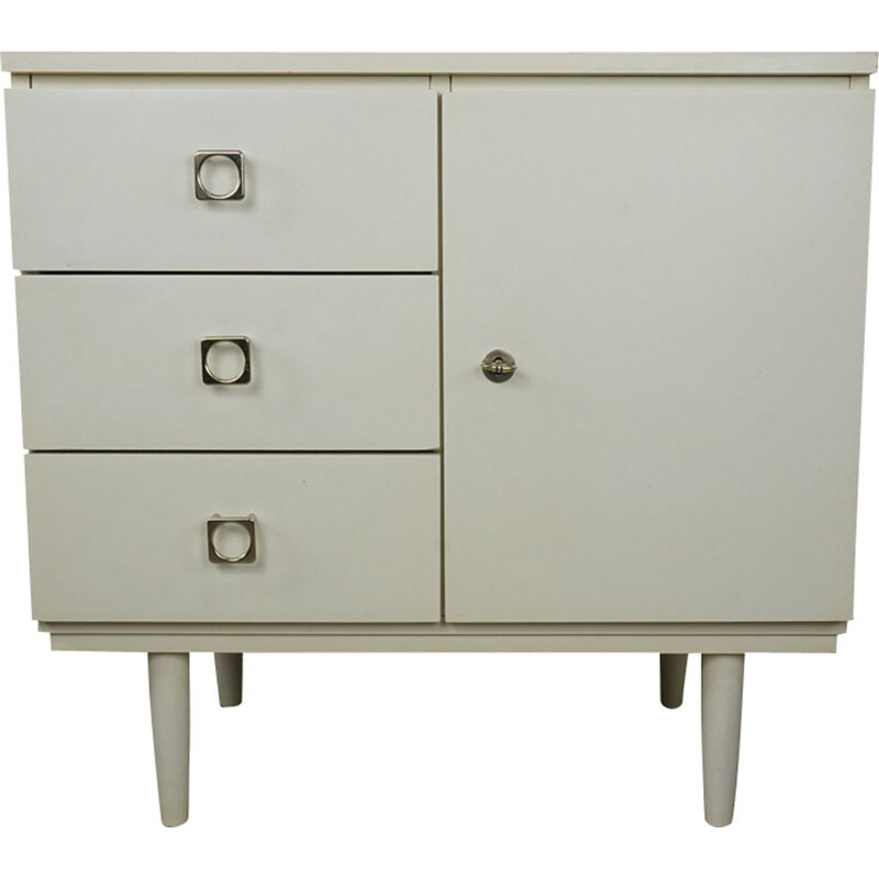 Vintage white storage cabinet