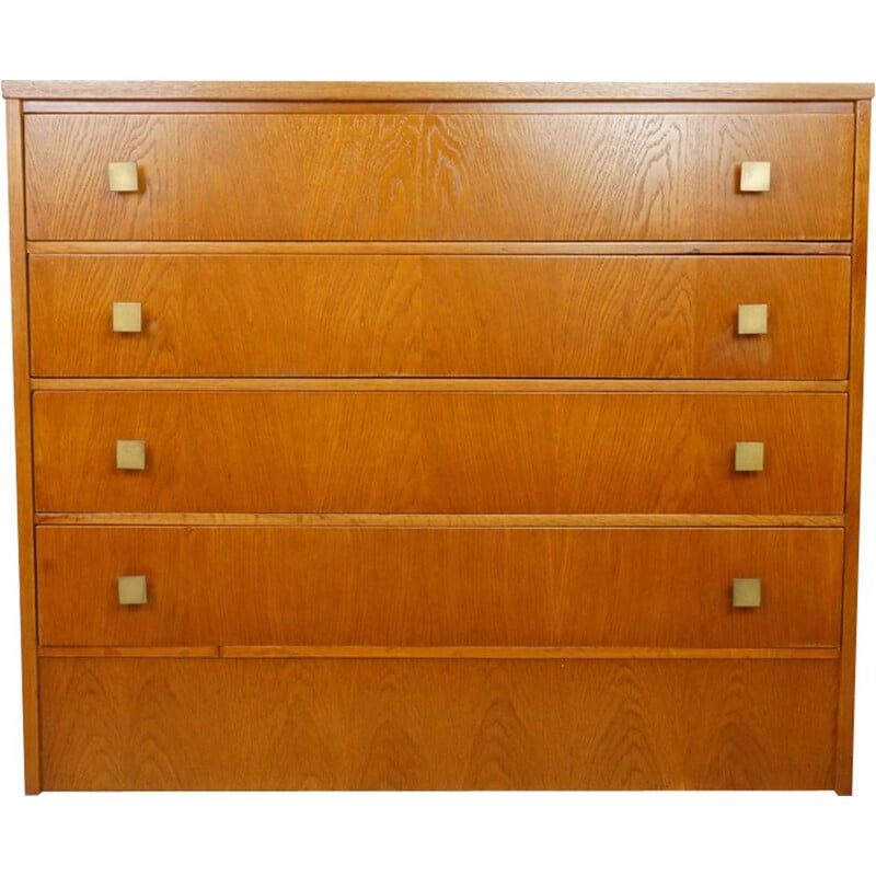 Vintage chest of drawers 4 drawers in teak 1950