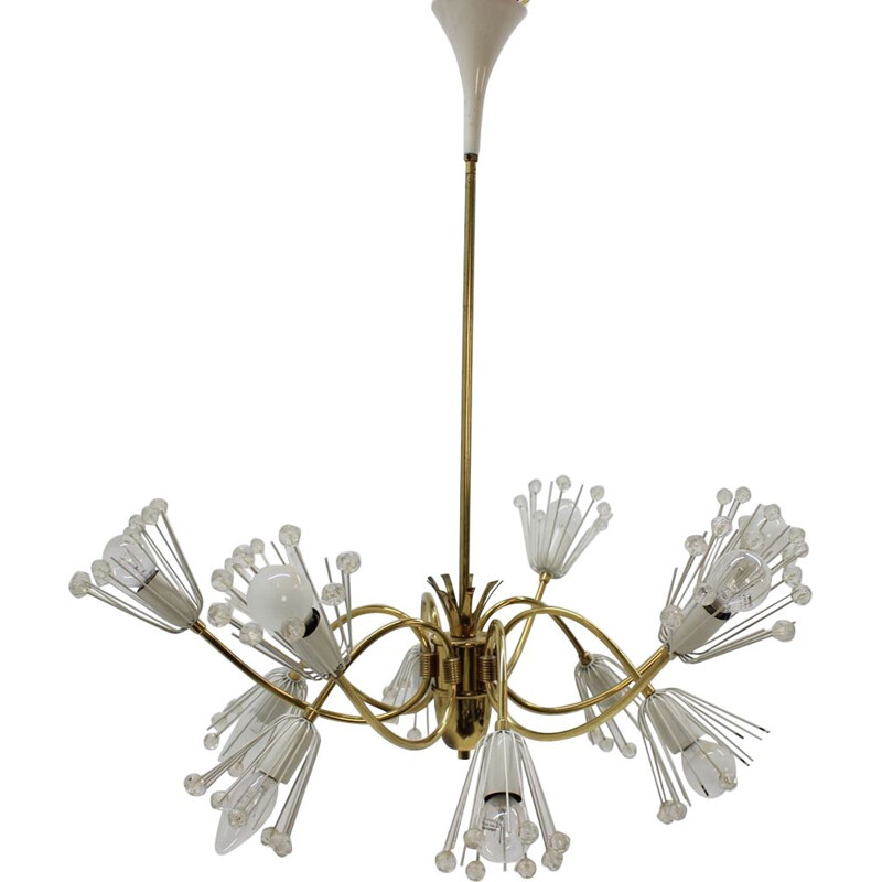 Vintage chandelier Sputnik Emil Stejnar Rupert Nikoll