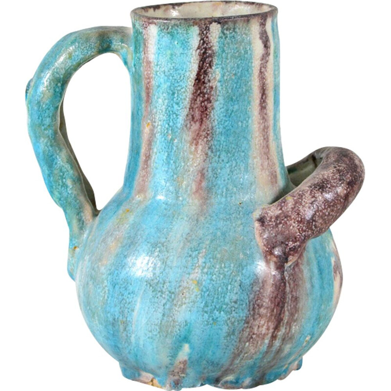 Vintage ceramic vase by Avallone Vietri,1930