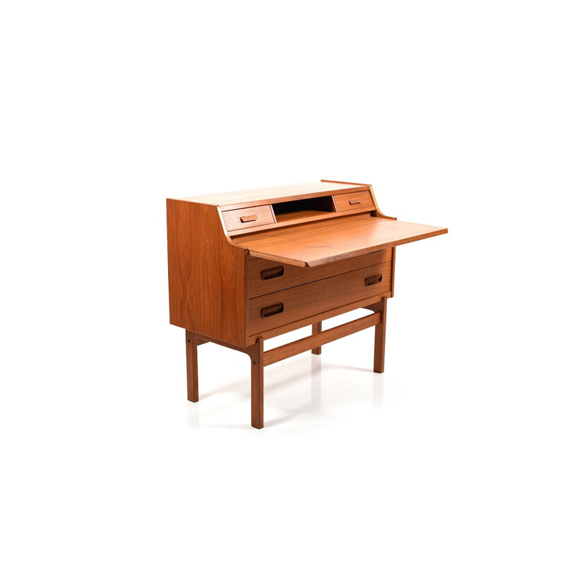 Vintage Arne Wahl Iversen writing cabinet in teak