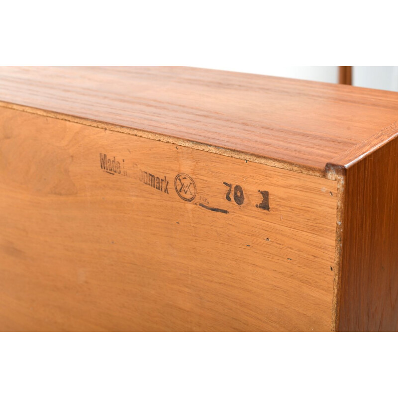 Vintage Arne Wahl Iversen writing cabinet in teak