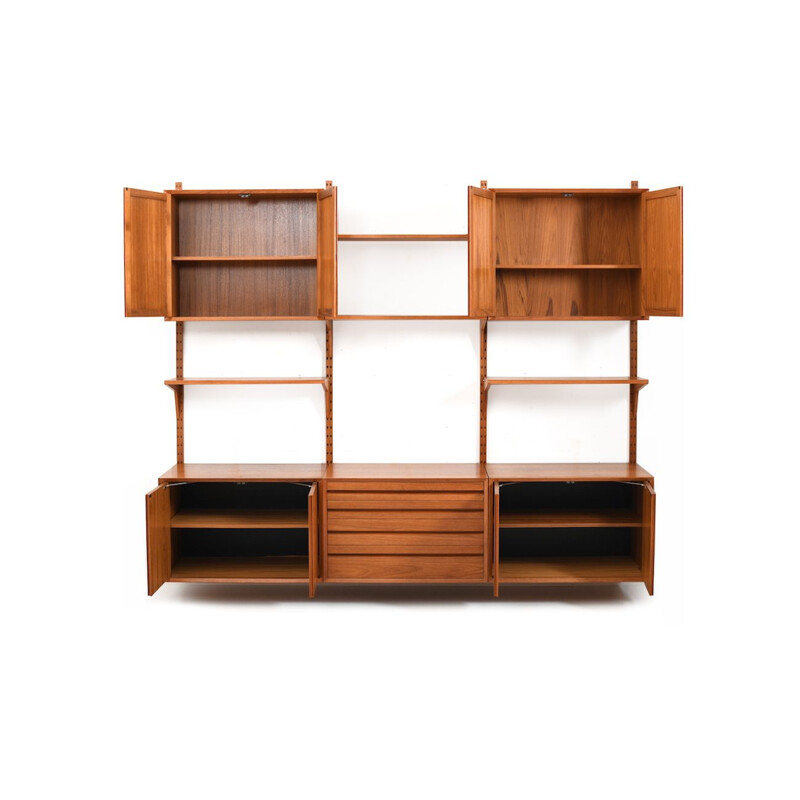 Vintage Poul Cadovius wall system in teak