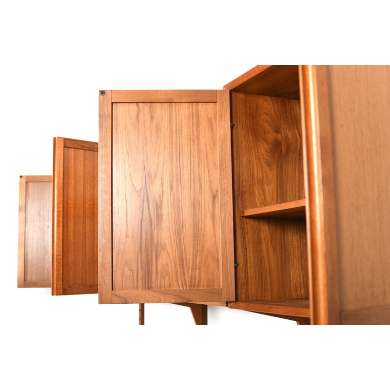 Vintage Poul Cadovius wall system in teak