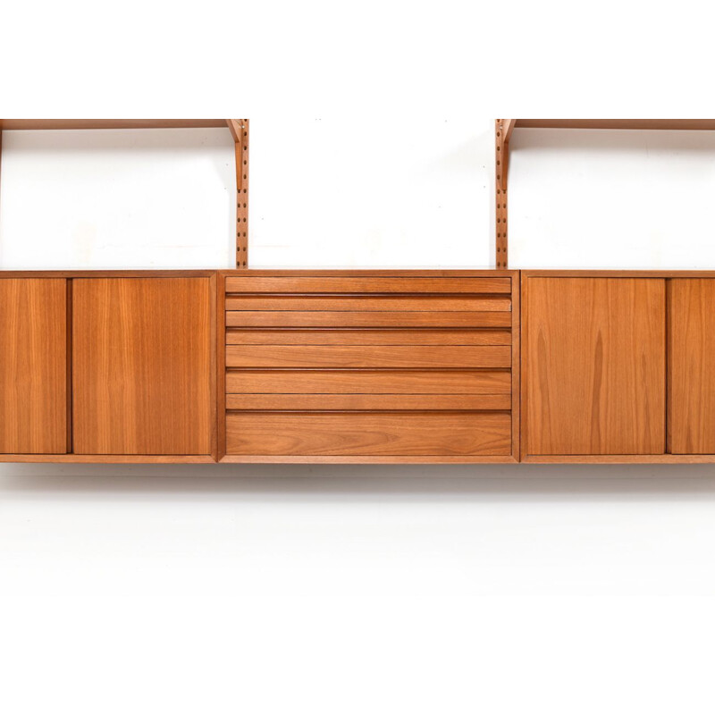 Vintage Poul Cadovius wall system in teak