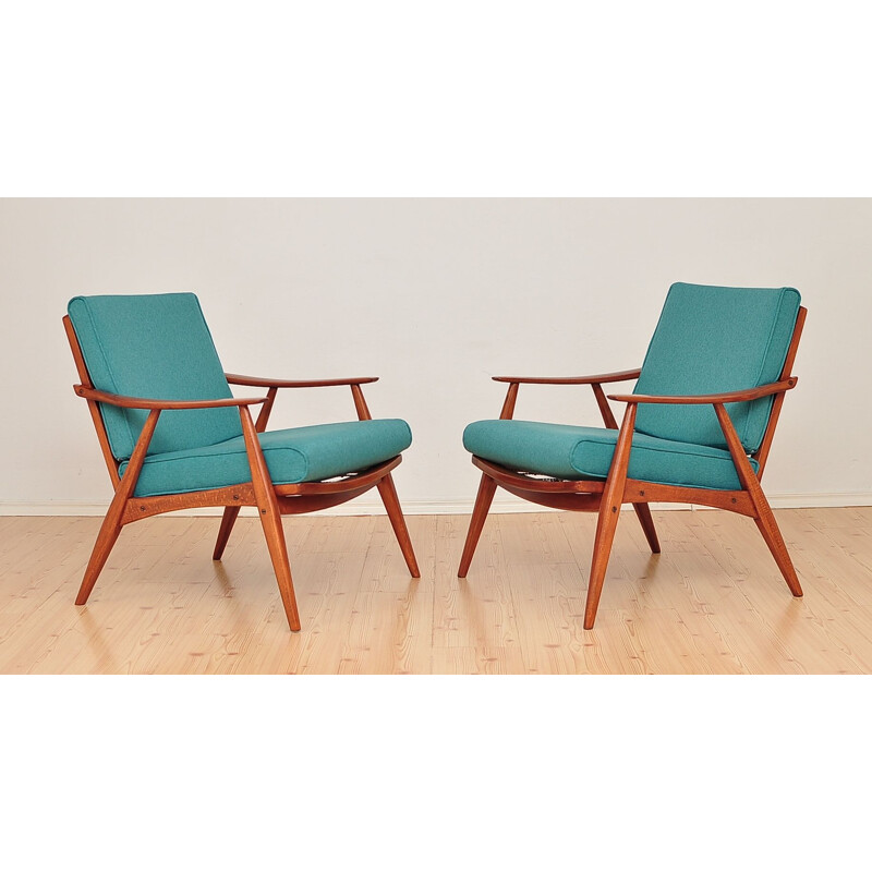 Ensemble de 2 fauteuils vintage des années 1960