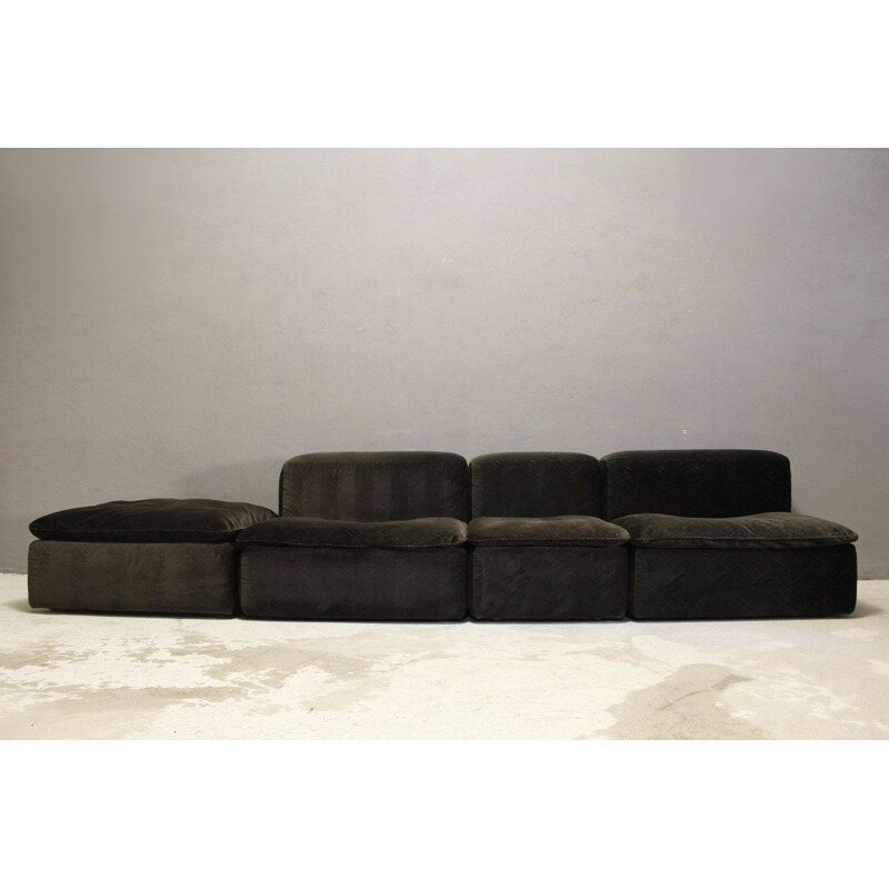 Vintage Corner Sofa WK Wohnen 550 by Ernst Martin Dettinger 1970s