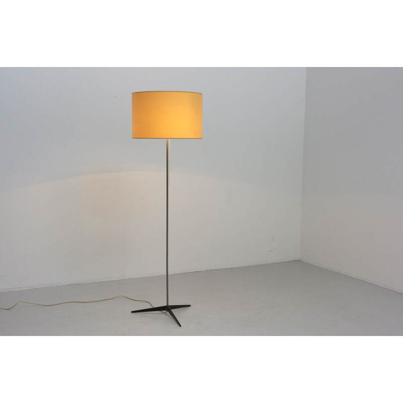 Lampadaire vintage jaune,1960