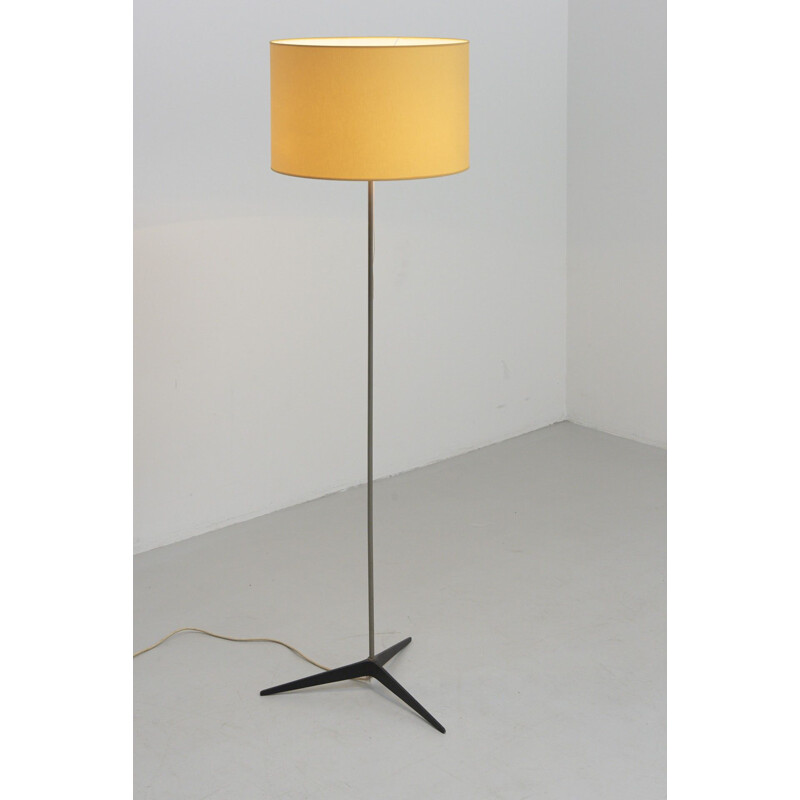 Lampadaire vintage jaune,1960