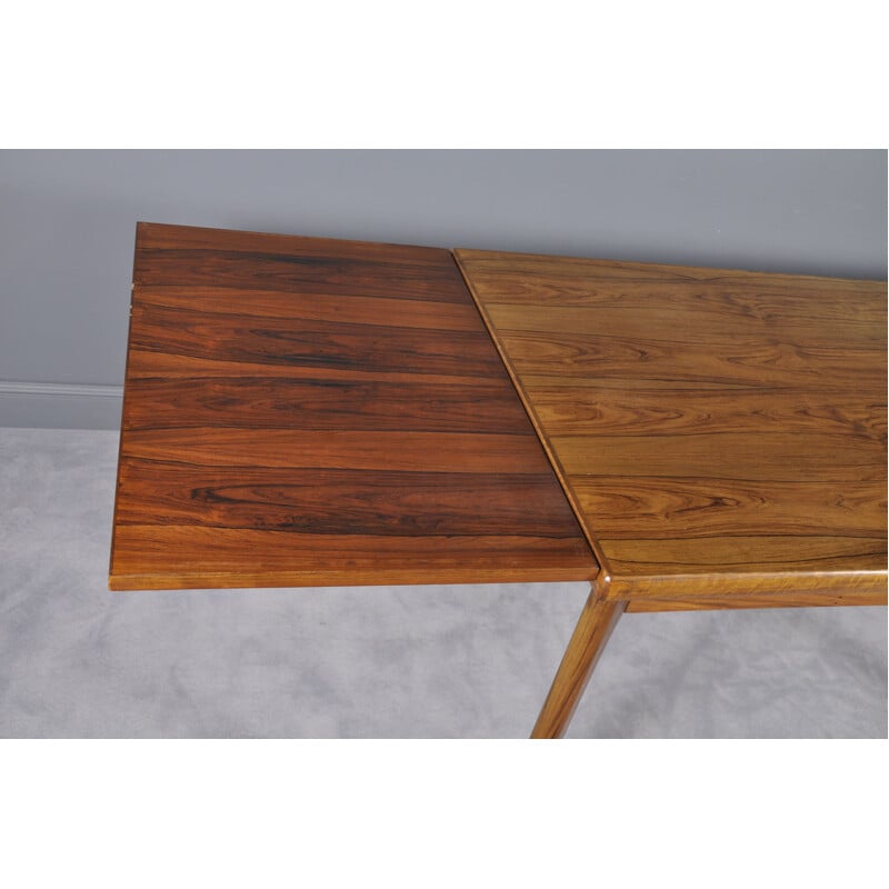 Extendable table in rosewood by Henning Kjærnulf