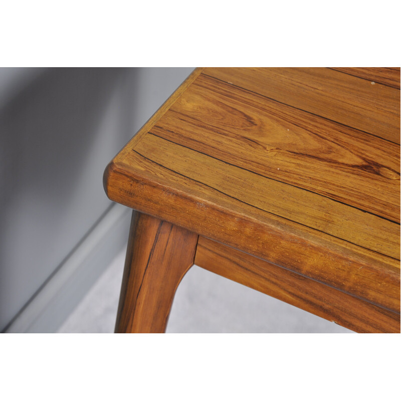 Extendable table in rosewood by Henning Kjærnulf