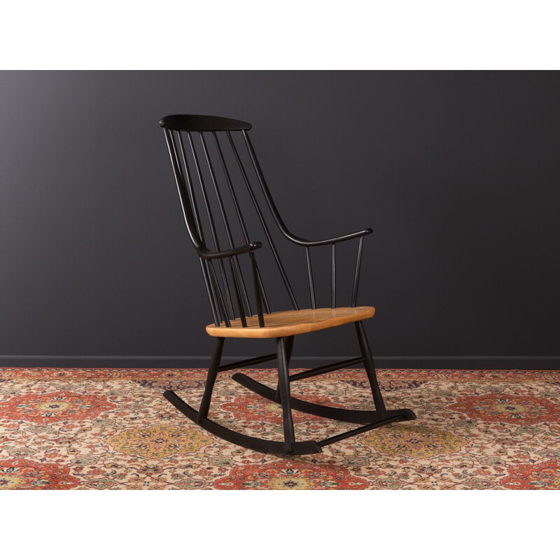Black rocking chair by Lena Larsson for Nesto