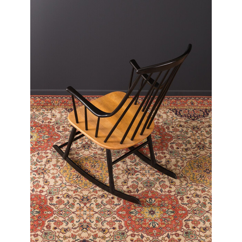 Black rocking chair by Lena Larsson for Nesto