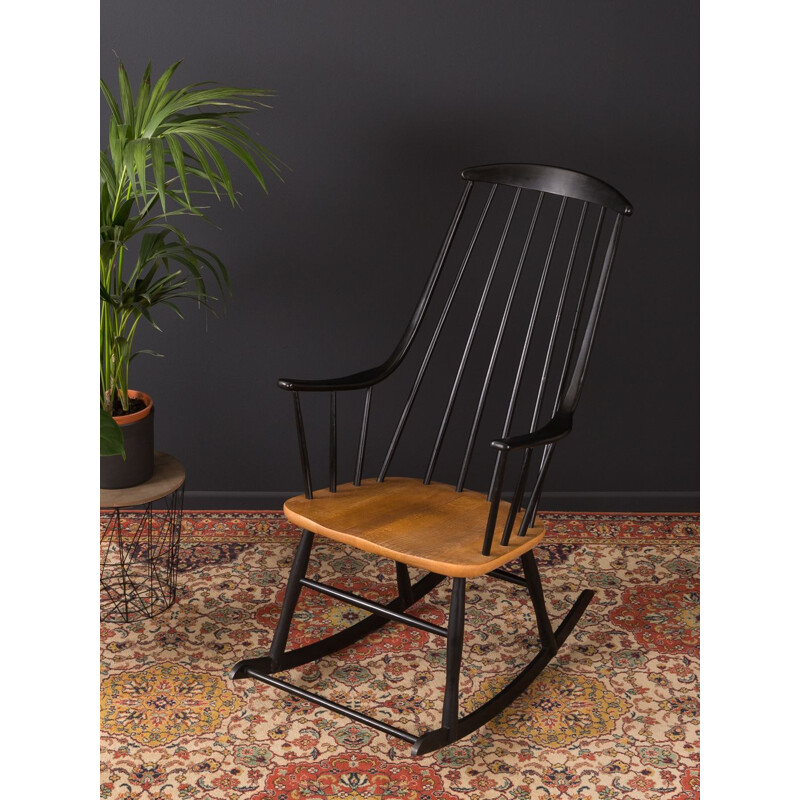 Rocking chair noir par Lena Larsson pour Nesto
