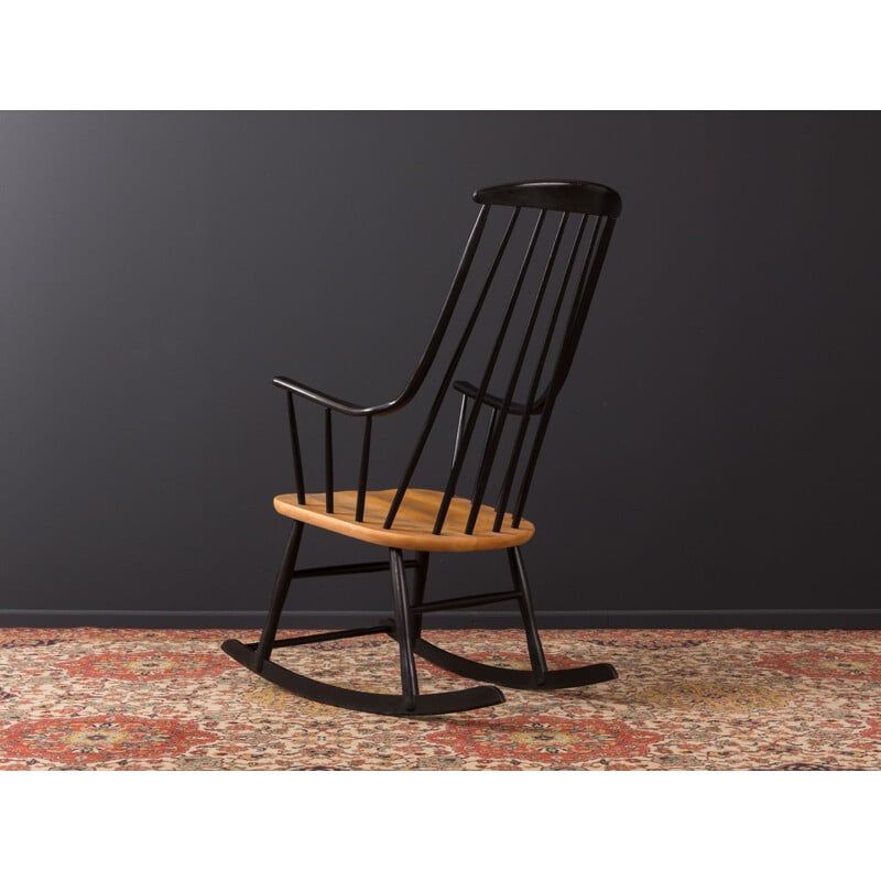 Black rocking chair by Lena Larsson for Nesto