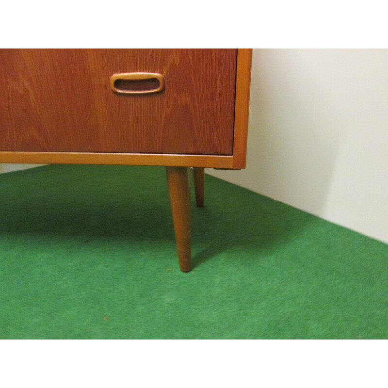 Vintage teak dresser with mirror