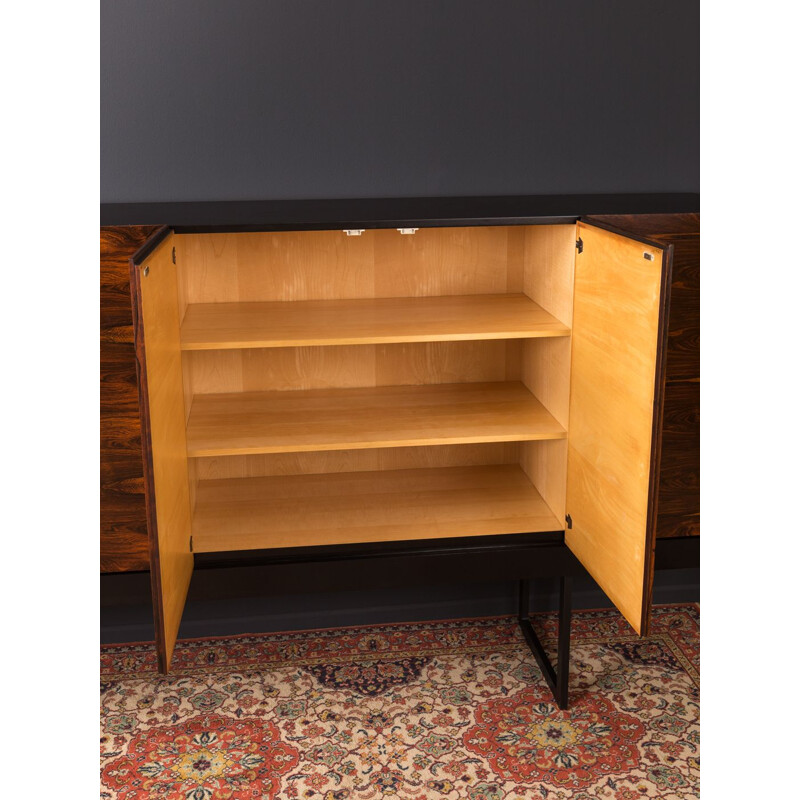 Vintage rosewood sideboard with steel legs