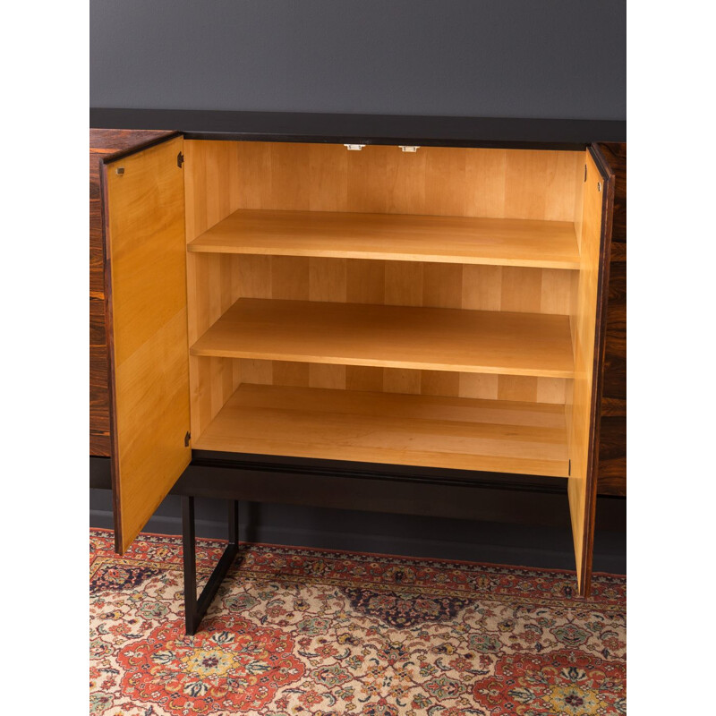 Vintage rosewood sideboard with steel legs