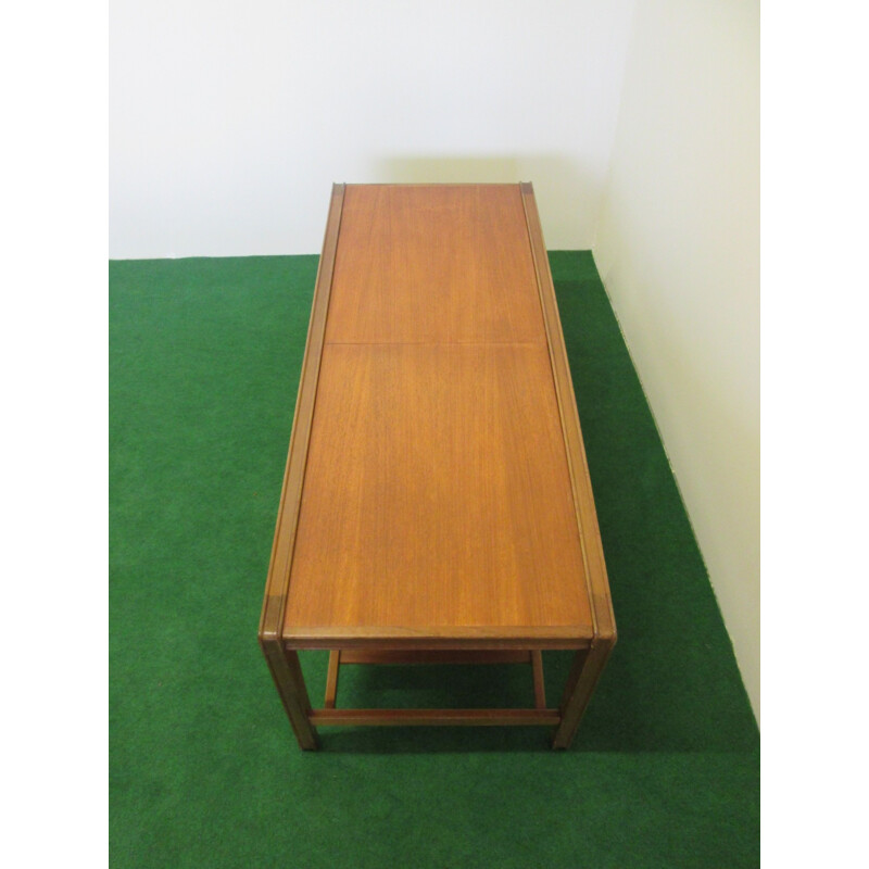 Extendable coffee table in teak by Remploy