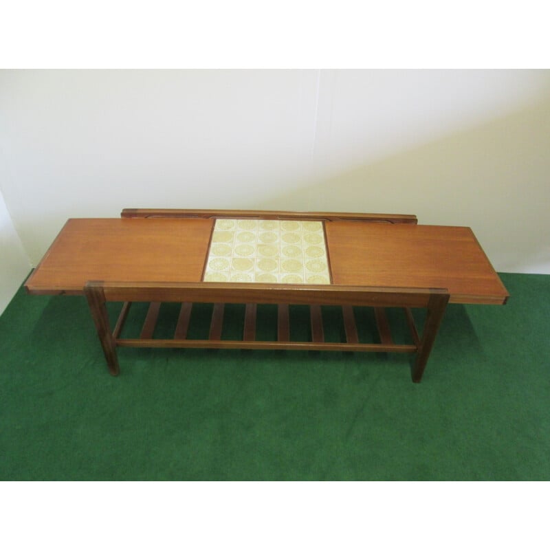 Extendable coffee table in teak by Remploy