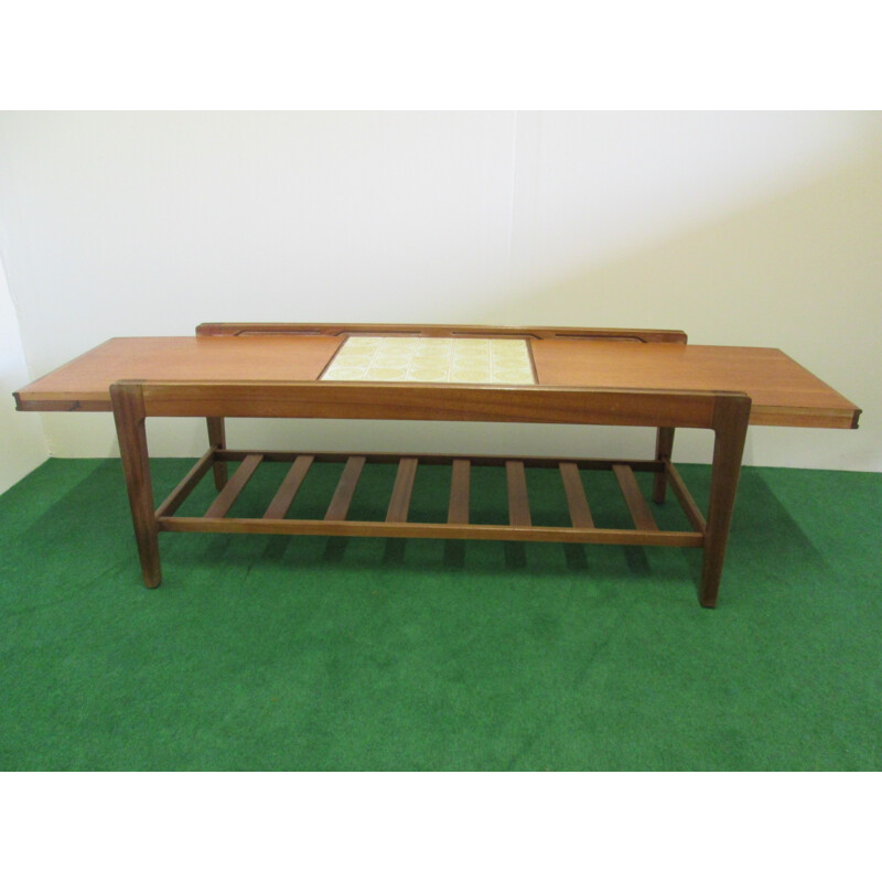 Extendable coffee table in teak by Remploy