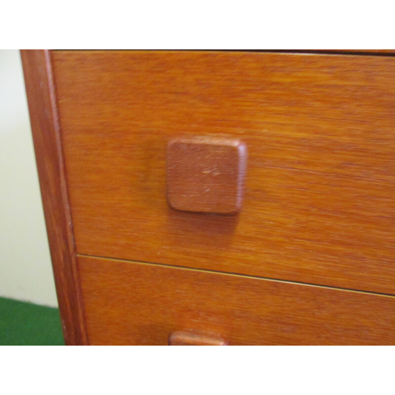 Vintage chest of 4 drawers in teak