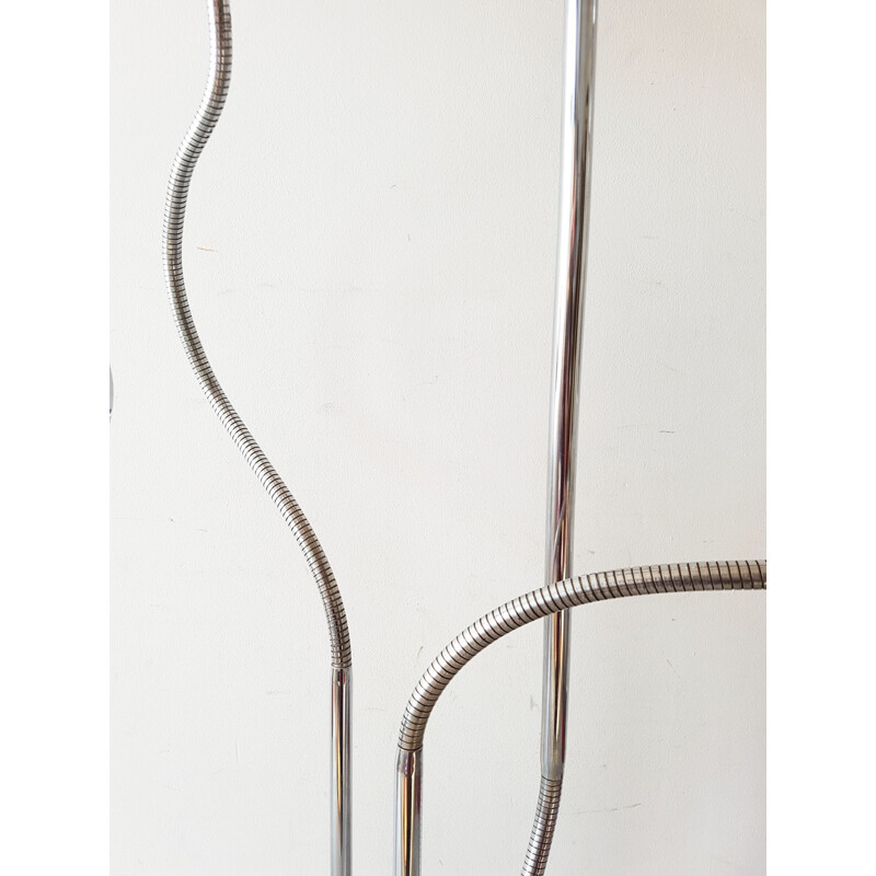 Vintage Hydra floor lamp for Charpentier in steel 1970