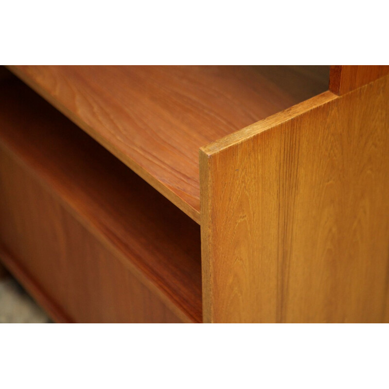 Vintage teak bookcase by Cadovius for KLM 1960