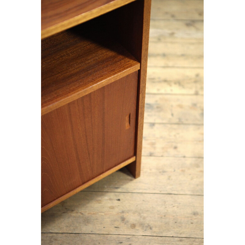 Vintage teak bookcase by Cadovius for KLM 1960