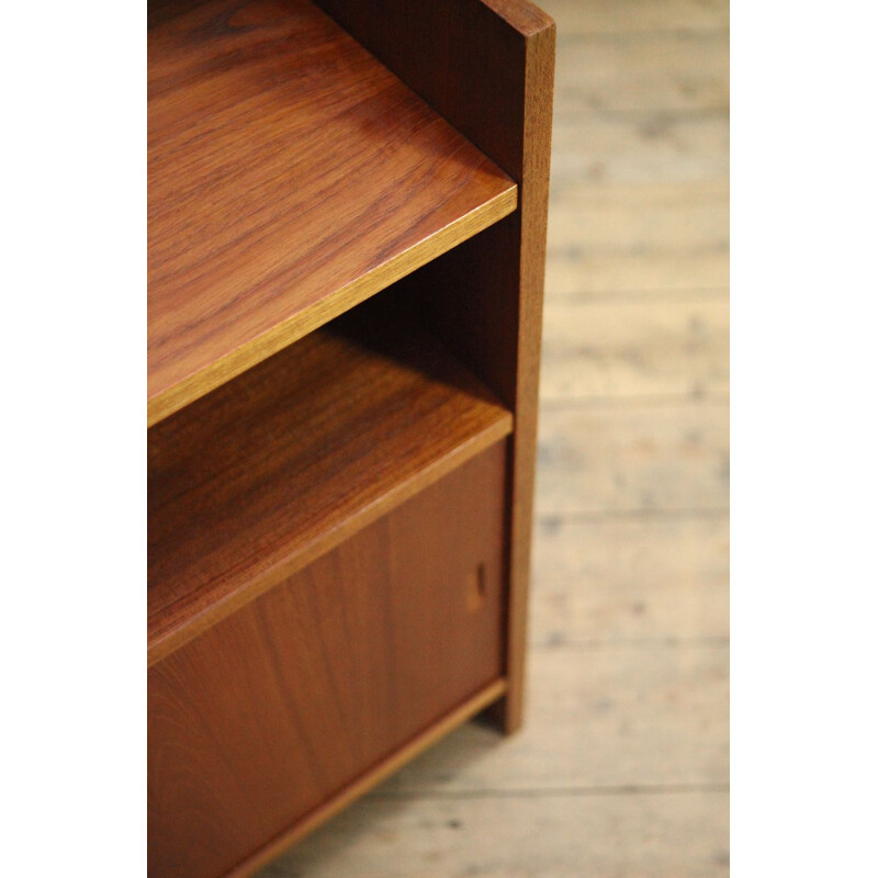 Vintage teak bookcase by Cadovius for KLM 1960