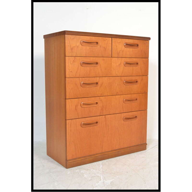 Vintage Meredew 6 chest of drawers in teak 1960
