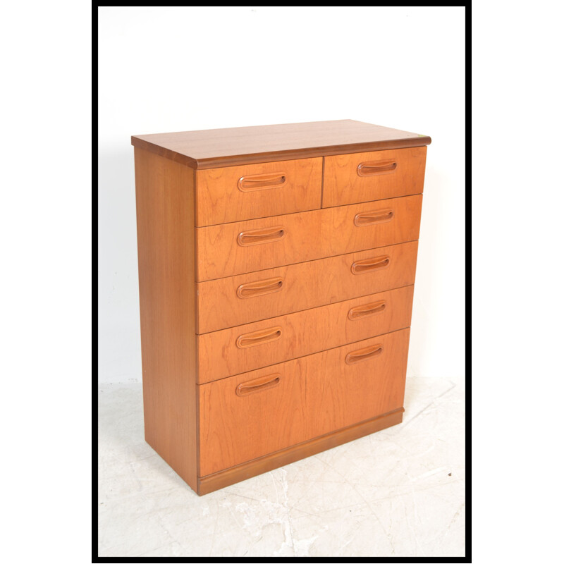 Vintage Meredew 6 chest of drawers in teak 1960