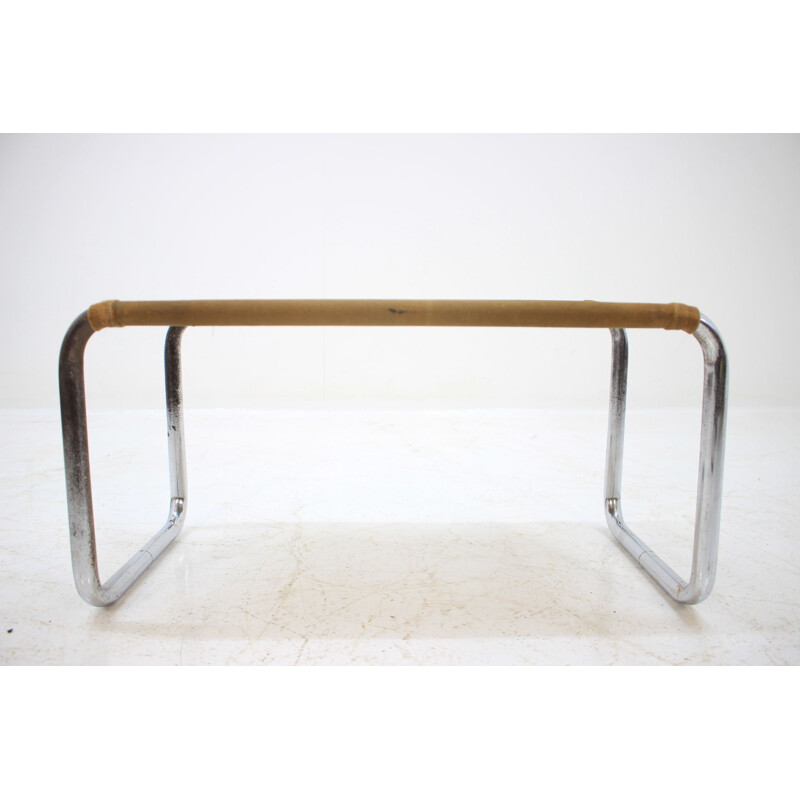 Vintage chrome and metal stool 1930