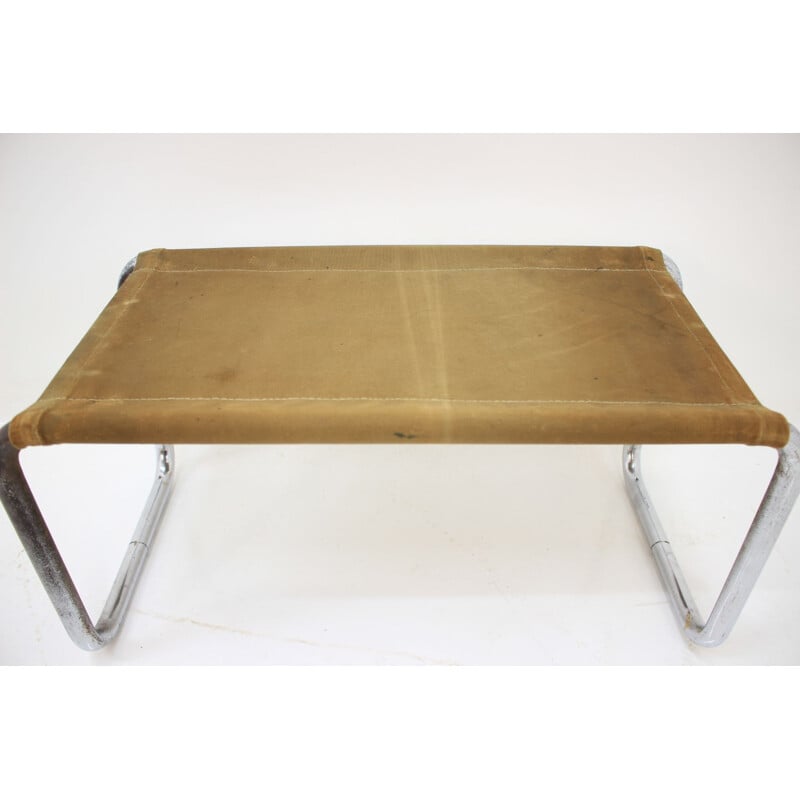 Vintage chrome and metal stool 1930