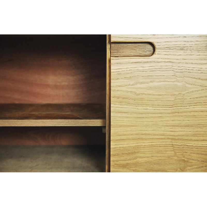 Vintage Japanese ash and oak sideboard 1960s