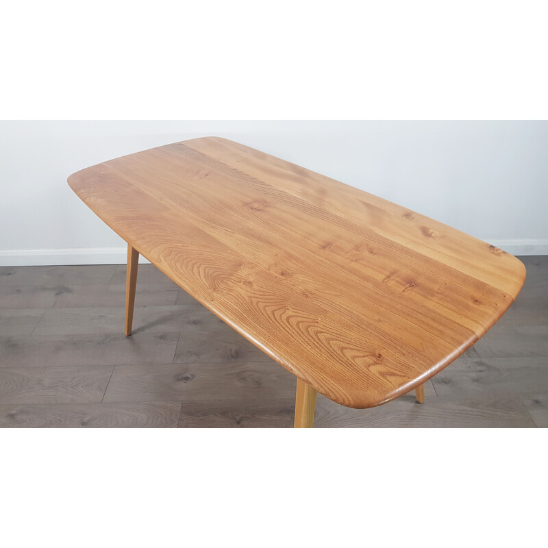 Table à repas vintage en orme par Lucian Ercolani pour Ercol, années 1960