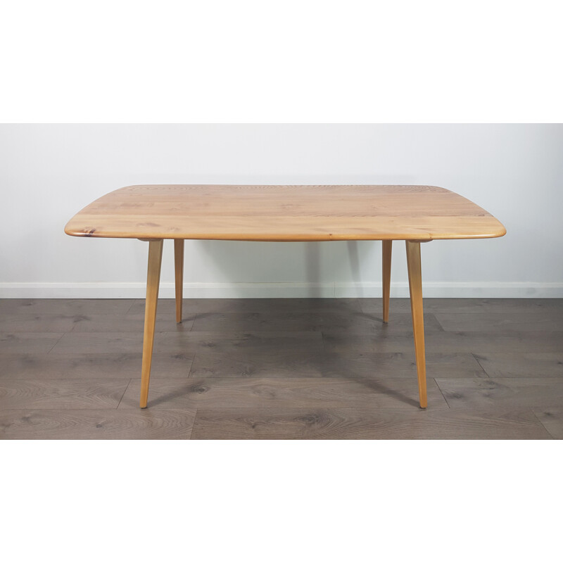 Vintage Dining Table in elm by Lucian Ercolani for Ercol, 1960s