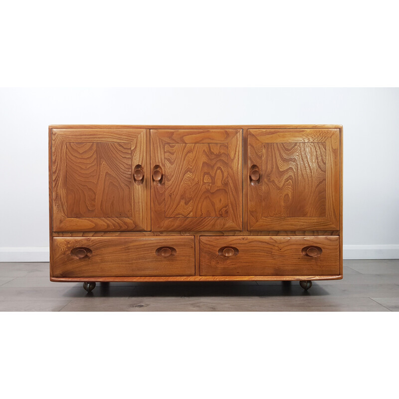 Vintage Sideboard in elm, No.2 by Lucian Ercolani for Ercol, English, 1960s