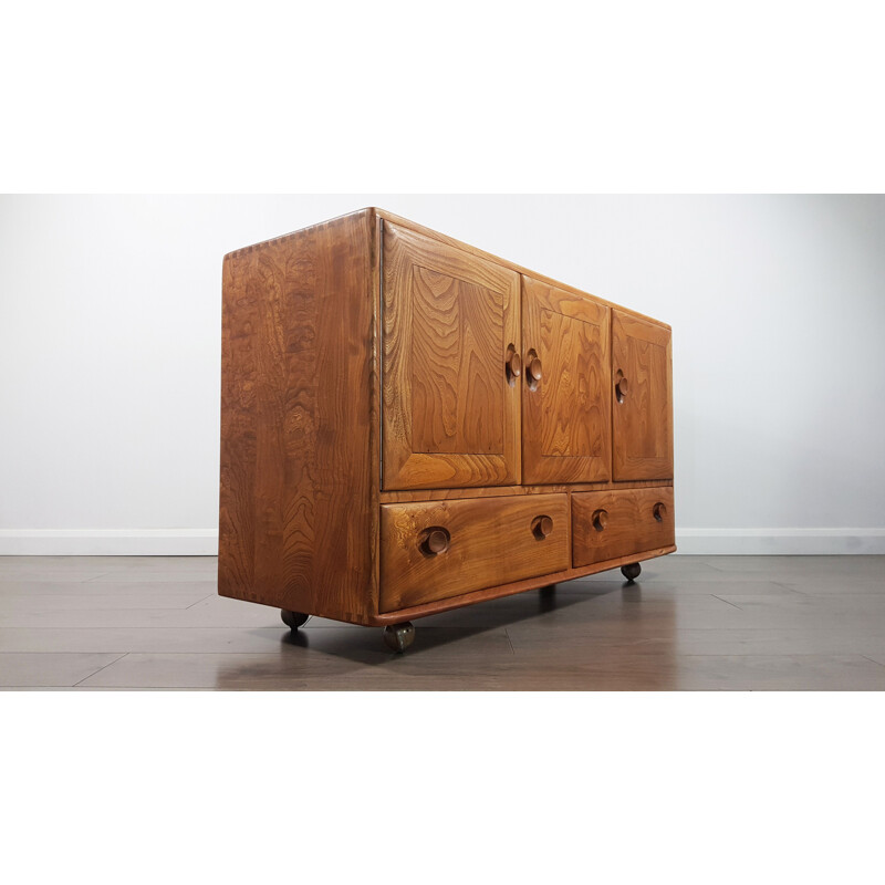 Vintage Sideboard in elm, No.2 by Lucian Ercolani for Ercol, English, 1960s