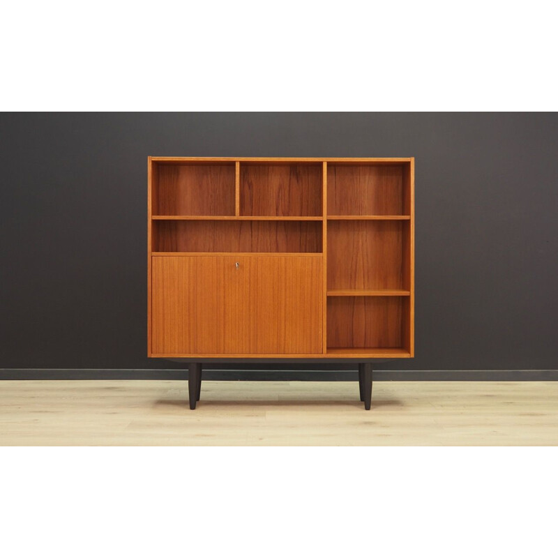 vintage bookcase in teak, classic retro, Danish, 1960s