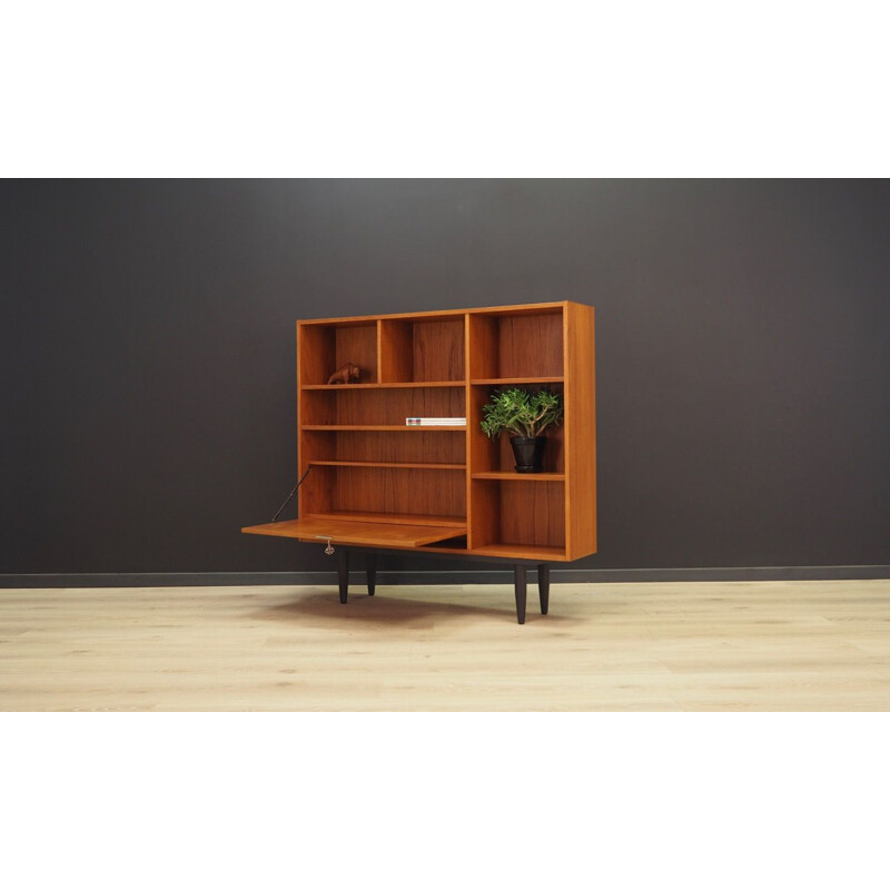 vintage bookcase in teak, classic retro, Danish, 1960s