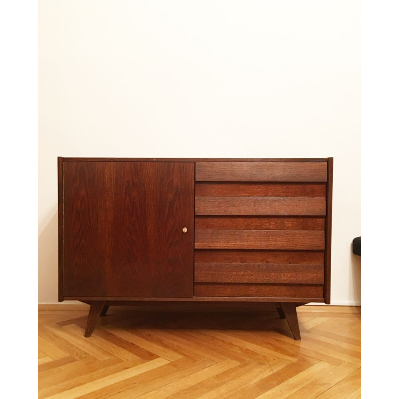 Vintage U-460 sideboard for Interier Praha in wood 1960