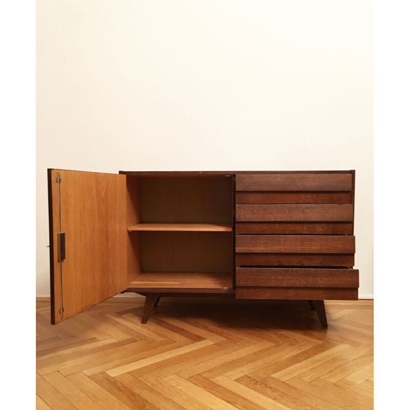 Vintage U-460 dressoir voor Interier Praha in hout 1960