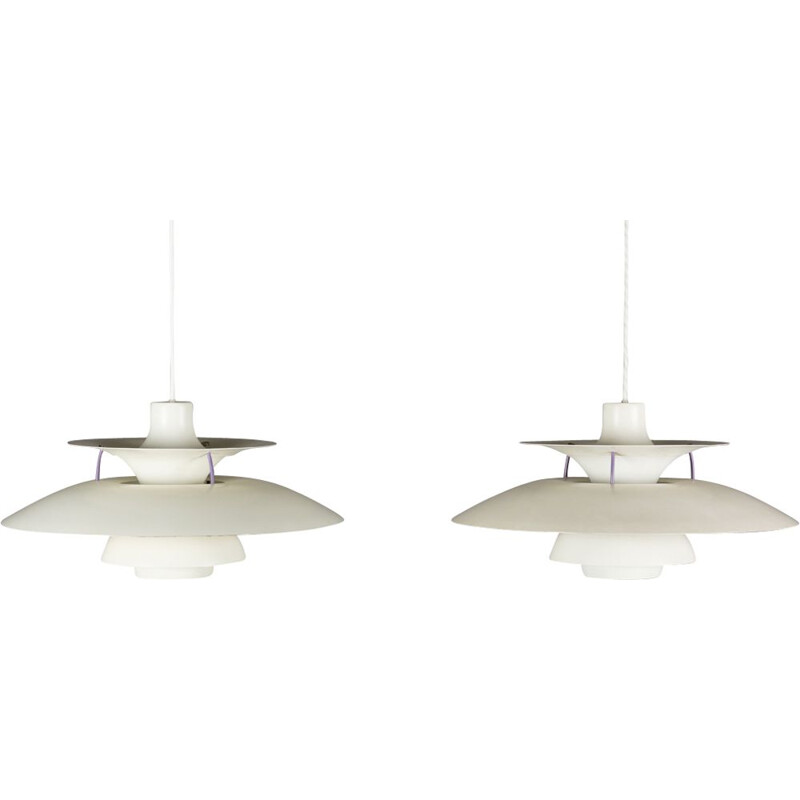 2 vintage pendant lamps by Poul Henningsen for Louis Poulsen,1950