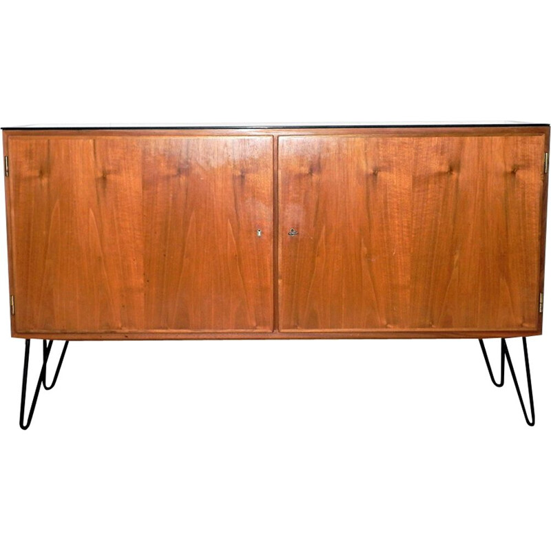 Vintage Scandinavian highboard in teak