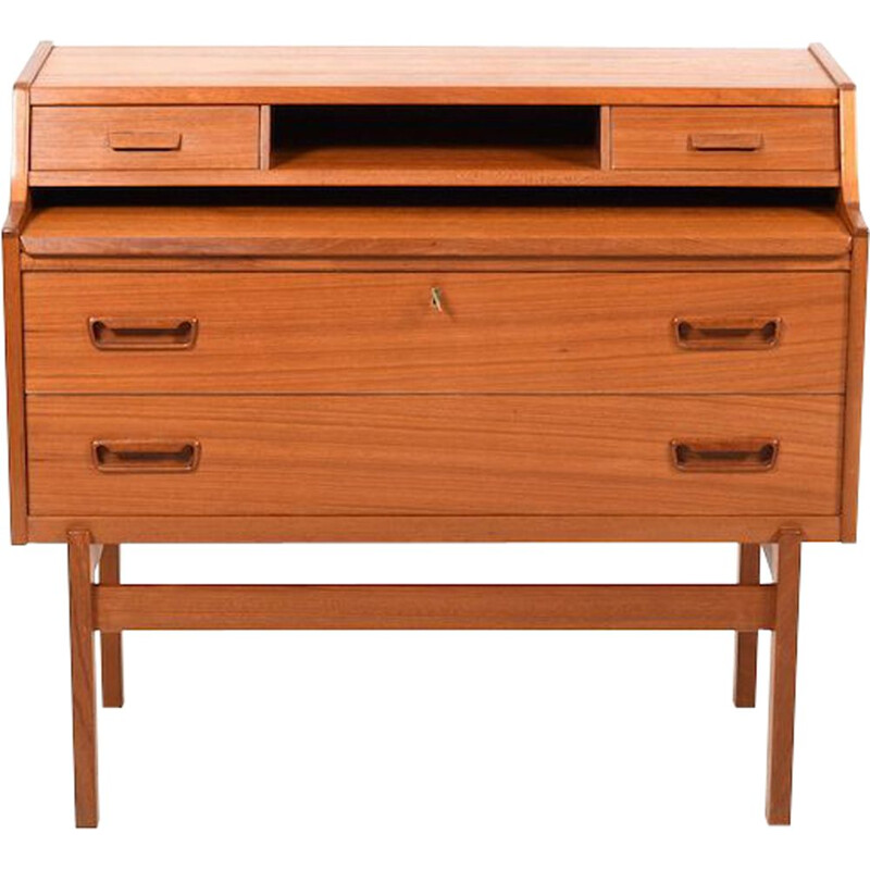 Vintage Arne Wahl Iversen writing cabinet in teak