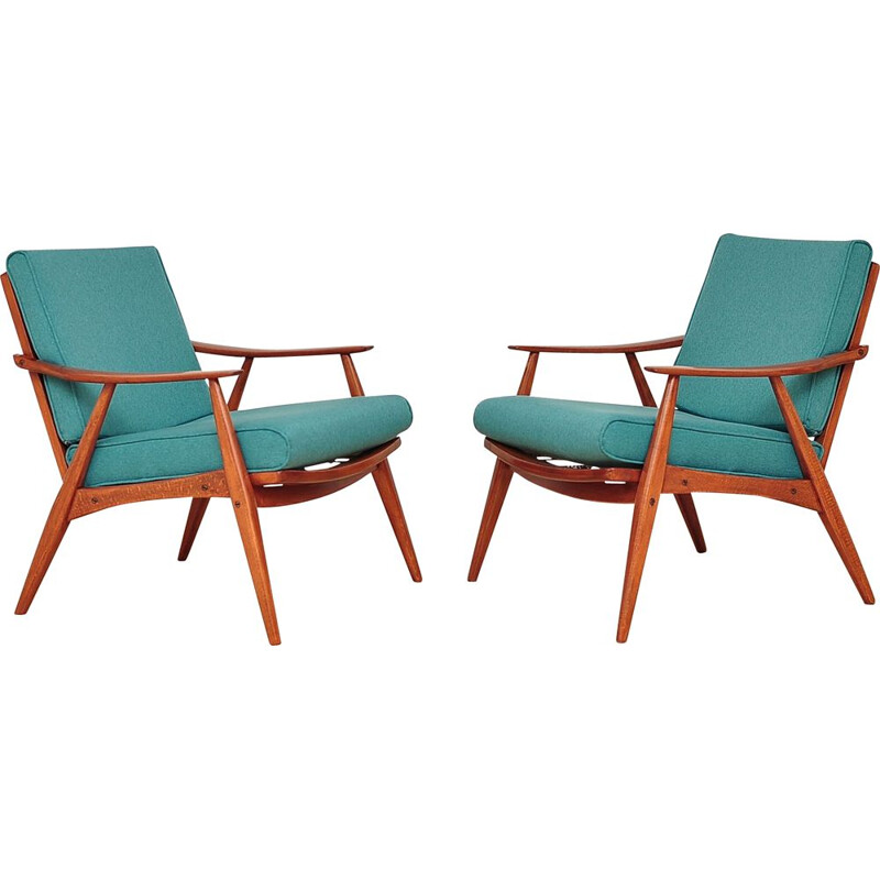 Ensemble de 2 fauteuils vintage des années 1960